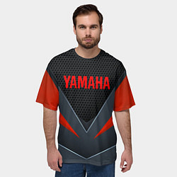 Футболка оверсайз мужская YAMAHA ТЕХНОЛОГИЧЕСКАЯ БРОНЯ, цвет: 3D-принт — фото 2