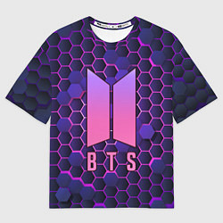 Футболка оверсайз мужская BTS СОТЫ, цвет: 3D-принт