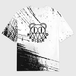 Футболка оверсайз мужская Radiohead лого, цвет: 3D-принт