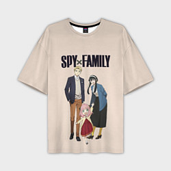 Футболка оверсайз мужская Spy x Family Семья шпиона, цвет: 3D-принт