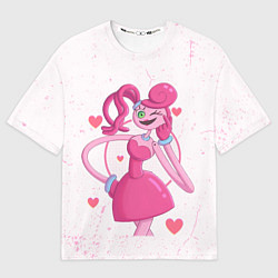 Футболка оверсайз мужская POPPY PLAYTIME - Mommy long legs - Мамочка длинные, цвет: 3D-принт