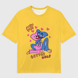 Футболка оверсайз мужская POPPY PLAYTIME MY BETTER HALF, цвет: 3D-принт