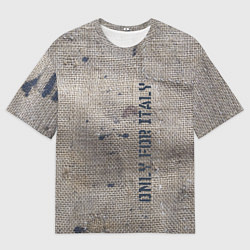 Мужская футболка оверсайз Only for Italy Мешковина Авангард Hype