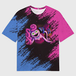 Футболка оверсайз мужская POPPY PLAYTIME Mommy long legs and Haggy Waggy, цвет: 3D-принт