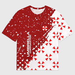 Футболка оверсайз мужская Resident Evil Umbrella Corporation паттерн, цвет: 3D-принт