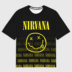Футболка оверсайз мужская Smile Nirvana, цвет: 3D-принт