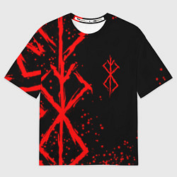 Футболка оверсайз мужская КЛЕЙМО ЖЕРТВЫ BERSERK БЕРСЕРК, цвет: 3D-принт
