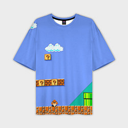 Мужская футболка оверсайз Марио дизайн