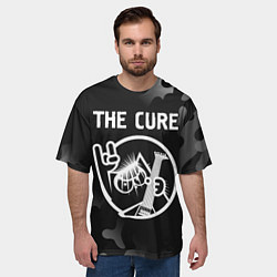 Футболка оверсайз мужская The Cure КОТ Камуфляж, цвет: 3D-принт — фото 2