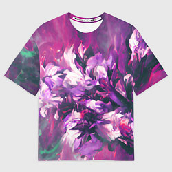 Мужская футболка оверсайз Wild flowers