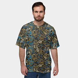 Футболка оверсайз мужская Классические узоры текстуры, цвет: 3D-принт — фото 2