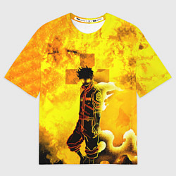 Футболка оверсайз мужская ПЛАМЕННАЯ БРИГАДА ПОЖАРНЫХ, FIRE FORCE, цвет: 3D-принт