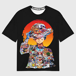 Мужская футболка оверсайз ВАН ПИС АРКИ В ЛУФФИ ONE PIECE