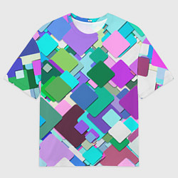 Мужская футболка оверсайз MULTICOLORED SQUARES