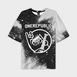 Футболка оверсайз мужская OneRepublic - КОТ - Краска, цвет: 3D-принт