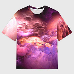 Футболка оверсайз мужская НЕБЕСНЫЙ УРАГАН, цвет: 3D-принт