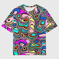 Мужская футболка оверсайз ПРЕЛОМЛЕНИЯ ЦВЕТА