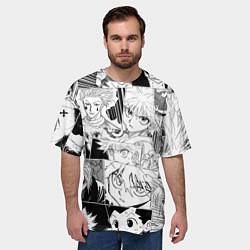 Футболка оверсайз мужская Hunter x Hunter pattern, цвет: 3D-принт — фото 2