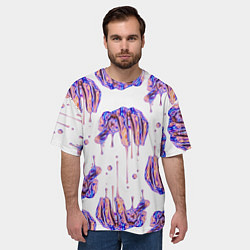 Футболка оверсайз мужская Liquid hands, цвет: 3D-принт — фото 2