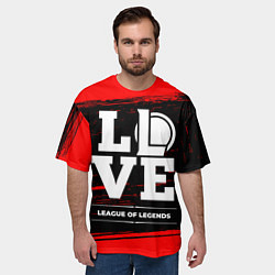 Футболка оверсайз мужская League of Legends Love Классика, цвет: 3D-принт — фото 2