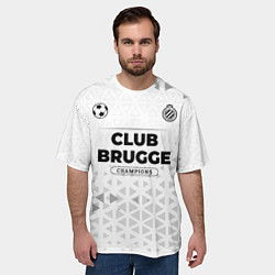 Футболка оверсайз мужская Club Brugge Champions Униформа, цвет: 3D-принт — фото 2