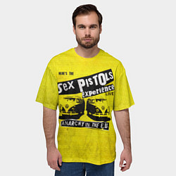 Футболка оверсайз мужская Sex Pistols experience LIVE, цвет: 3D-принт — фото 2