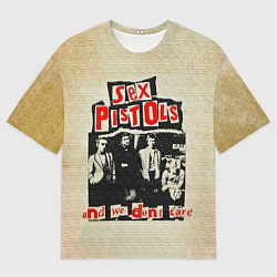 Футболка оверсайз мужская We Dont Care - Sex Pistols, цвет: 3D-принт