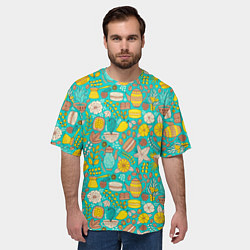 Футболка оверсайз мужская MAKING COFFEE, цвет: 3D-принт — фото 2