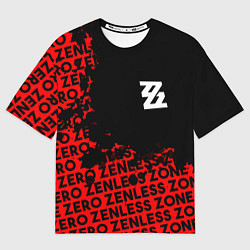 Мужская футболка оверсайз Zenless Zone Zero капля арт