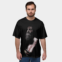 Футболка оверсайз мужская Кратос Kratos, цвет: 3D-принт — фото 2