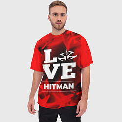 Футболка оверсайз мужская Hitman Love Классика, цвет: 3D-принт — фото 2