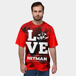 Футболка оверсайз мужская Hitman Love Классика, цвет: 3D-принт — фото 2