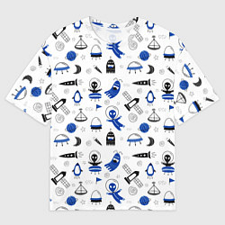 Футболка оверсайз мужская UNIDENTIFIED FLYINGS, цвет: 3D-принт