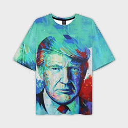 Мужская футболка оверсайз Дональд Трамп арт