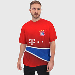 Футболка оверсайз мужская Bayern munchen sport, цвет: 3D-принт — фото 2