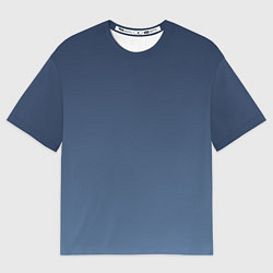 Футболка оверсайз мужская Gradient Dark Blue, цвет: 3D-принт