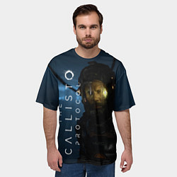 Футболка оверсайз мужская Уставший Джейкоб Callisto Protocol, цвет: 3D-принт — фото 2