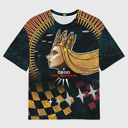 Футболка оверсайз мужская Cs:go - The Empress 2022 Императрица, цвет: 3D-принт