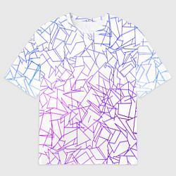 Футболка оверсайз мужская Geometric Distortion, цвет: 3D-принт