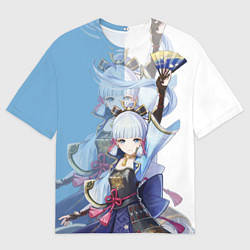 Футболка оверсайз мужская KAMISATO AYAKA КАМИСАТО АЯКА, цвет: 3D-принт
