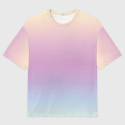 Футболка оверсайз мужская Gradient Pastel, цвет: 3D-принт