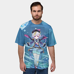 Футболка оверсайз мужская Qiqi Genshin Impact, цвет: 3D-принт — фото 2