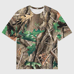 Мужская футболка оверсайз КАМУФЛЯЖ ЛЕСНОЙ