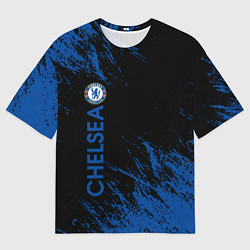 Футболка оверсайз мужская Chelsea текстура, цвет: 3D-принт