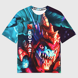 Футболка оверсайз мужская Dota 2 SLARK, цвет: 3D-принт