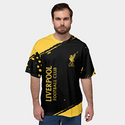 Футболка оверсайз мужская Liverpool fc ливерпуль фс, цвет: 3D-принт — фото 2