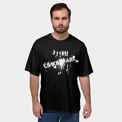 Футболка оверсайз мужская Группа Linkin Park Линкин Парк, цвет: 3D-принт — фото 2