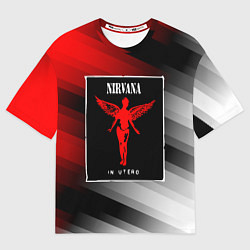 Футболка оверсайз мужская NIRVANA in utero - НИРВАНА, цвет: 3D-принт