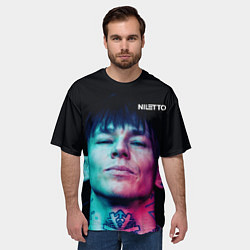 Футболка оверсайз мужская Нилетто - модная музыка, цвет: 3D-принт — фото 2