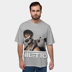 Футболка оверсайз мужская Нилетто - Криолит, цвет: 3D-принт — фото 2